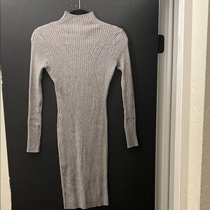 Grey body con dress